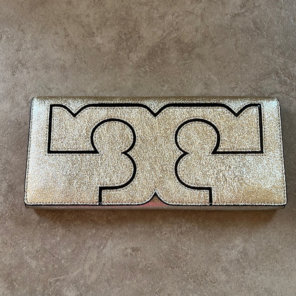 Tory Burch Gold Clutch